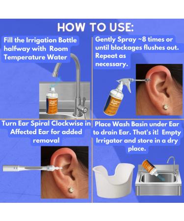 Cleanse Right Ear Wax Removal Kit - USA Made Reusable Spiral Swab for Earwax Blockage Removal - Buy Online on GoSupps.com