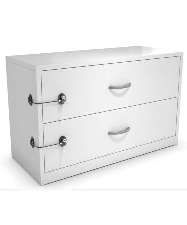 HavenHause Fridge Lock & Cabinet Lock with 4 Keys - Child Safety Locks - Black (2 Pack) - Buy Online on GoSupps.com