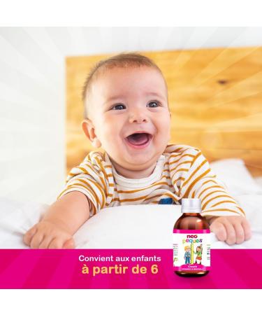 Neo Peques Growth Syrup for Children from 6 Months - 150 ml - 100% Natural Ingredients - Vitamins and Minerals Essential for Growth - Orange Flavor - Buy Online on GoSupps.com