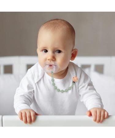Buy WeSweet BPA Free Silicone Pacifier Chain - Stylish Baby Gifts for Boys & Girls (Green & Purple) - Safe & Durable - Buy Online on GoSupps.com