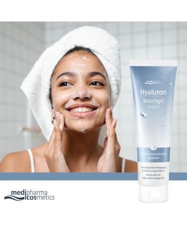 Dr Theiss Naturwaren Hyaluron washing gel gentle facial cleansing and makeup removal for dry and sensitive skin moisturizes the skin mildly foaming - Buy Online on GoSupps.com
