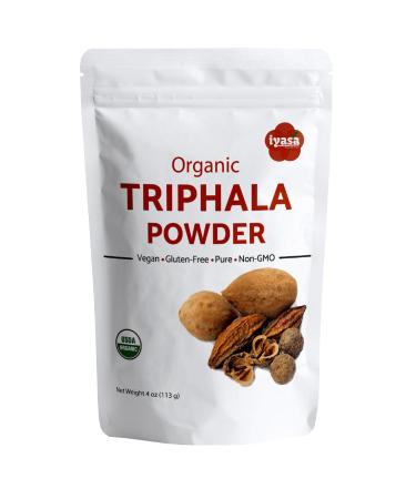Iyasa Holistics Organic Triphala Powder Ayurveda Superfood Pack of 4 Ounce 113 Gram 4 Ounce (Pack of 1)