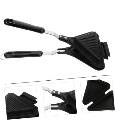 HOMSFOU 2 Pcs Sandwich Pan Sandwich Toaster Press Pan Sandwich Press Pan Sandwich Maker Pan Sandwich Grill Pan Sandwich Mould Frying Pan Egg Plate Aluminum Alloy Clamshell Waffles 35X18X4CMx2pcs Blackx2pcs - Buy Online on GoSupps.com