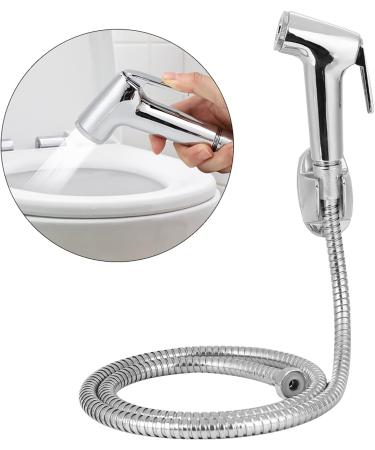Buy Bathroom Bidet Sprayer Set - 3pcs Electroplated Bidet Spray Head Bracket & Hose - Premium Cleaning Accessories for Ultimate Hygiene - Buy Online on GoSupps.com