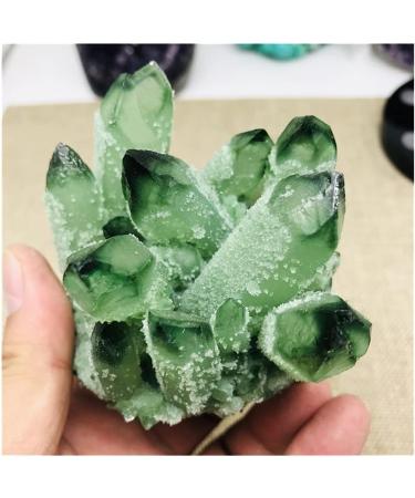 Natural Green Ghost Phantom Quartz Crystal Cluster Rock Stones and Crystals Specimen Home Decor Beautiful ZJGIDTEM - Buy Online on GoSupps.com