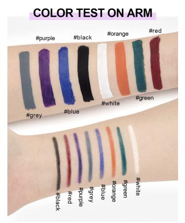 GL-Turelifes 2Pcs Matte Lip Liner & Lip Gloss Kit for Halloween Cosplay - Long-Lasting Vampire Lipstick Set in White, Green, Black & Purple (3 Blue) - Buy Online on GoSupps.com