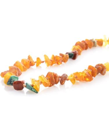 Larsson Amber Necklace for Dogs & Cats | Malachite & Red Jasper | 60-70 cm | Shop Internationally - Buy Online on GoSupps.com