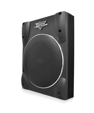 Lanzar VCTBS8 Vector 8-Inch Super-Slim 600-Watt Active High-Power Subwoofer Enclosure Standard Packaging