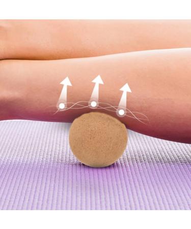 Yardwe 2 Cork Massage Balls - Wood Massage & Trigger Point Balls for Pain Relief & Yoga | International Shipping - Buy Online on GoSupps.com