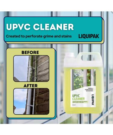 Liquipak UPVC Cleaner - Powerful Window Cleaner Conservatory Garden Furniture Cleaner Concentrated (5 Litres) - Buy Online on GoSupps.com