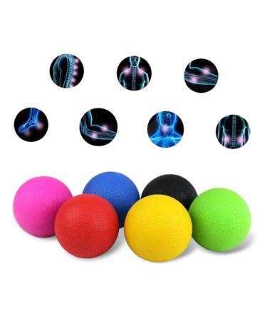 Healeeved Yoga-Ball Double Lacrosse-Ball Akupressure roller Trigger point ball peanut foot massager Rolling ball for self-massage muscle knot ball peanut ball the ball roll whole body m black