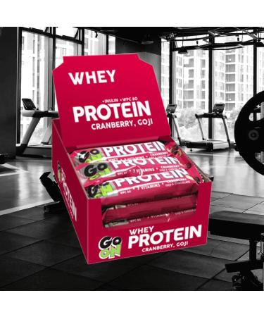 Go On Nutrition Protein Bar 20% (24x50g) Cranberry - Buy Online on GoSupps.com