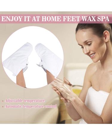 DERCLIVE Paraffin Wax Mitts & Heated Booties Set for Professional SPA Therapy Treatment - Ideal for Hand, Feet, Nail Art Manicure - UK Plug, One Size - Buy Online on GoSupps.com