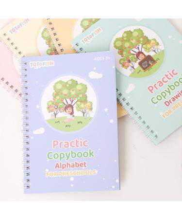 Magical Learning Books for Kids - BDSHUNBF 5 PCs Reusable Handwriting & Drawing Exercise Book with Pen - Buy Online on GoSupps.com