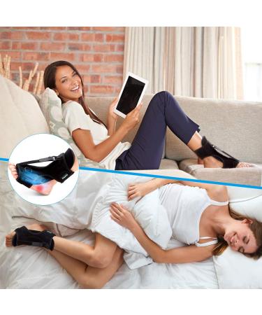 Plantar Fasciitis Night Splint with Foot Drop Orthotic Brace & Spiky Massage Ball - Buy Online on GoSupps.com