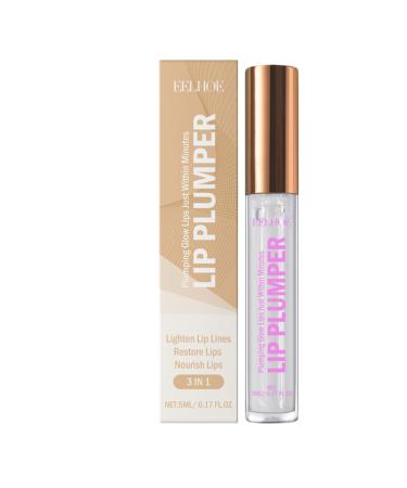 CGACCSD Lip gloss with moisturizing care - Treatment for dryness - 5 ml - Plumping lip oil for makeup prep - For schoolgirls friends sisters mothers