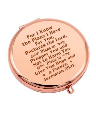 Christian Gifts for Women Inspirational Gifts for Girl Compact Makeup Mirror for Friend Sister Bible Verse Religious Gift Compact Makeup Mirror Christmas Birthday Gifts