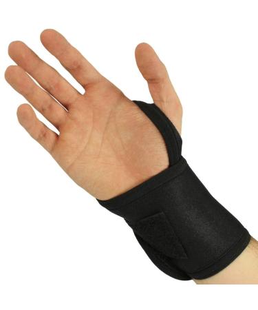 Adjustable Pain Relief Wristband for Tendonitis & Arthritis - Non-Slip Carpal Tunnel Support - Black - One Size Fits All - Buy Online on GoSupps.com
