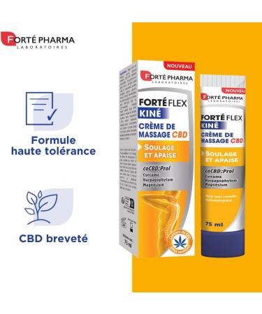 Fort Pharma - Fort Flex Kin CBD Cream - Joint and muscle massage cream - Soothing heat sensation - Turmeric Magnesium He - Buy Online on GoSupps.com