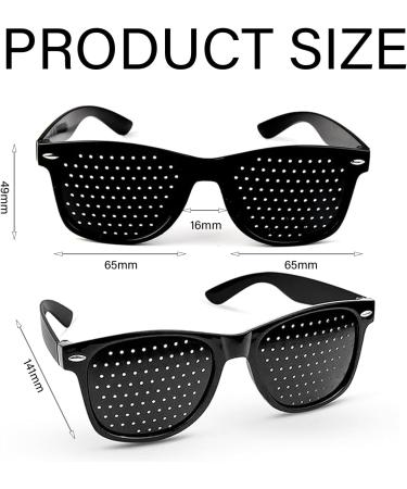 NHGAA 3 Piece Pinhole Glasses Set - Improve Eye Training & Vision | Perforated Glasses for Short-Sightedness - Buy Online on GoSupps.com