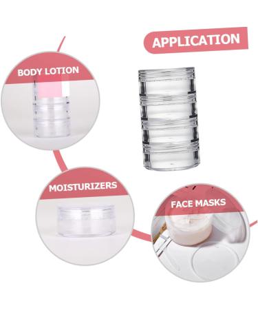 Angoily 12 Sets Eye Cream Box Small Cream Jars Makeup Samples Powders Jar Stackable Round Jars Powder Makeup Buttercream Travel Containers for Toiletries Plastic Storage Bottle Filling - Buy Online on GoSupps.com
