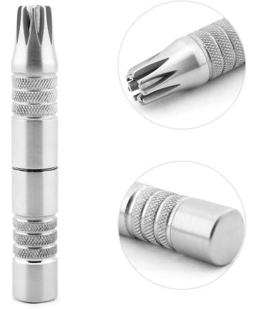 German Stainless-Steel Manual Nose Ear Hair Trimmer for Men Women Battery-Free Hairs Puller Clippers Grooming Travel Kit Gadget - Buy Online on GoSupps.com