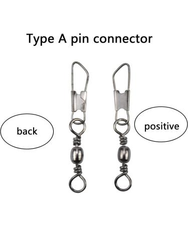 Avodova 100 Pack Fishing Barrel Vertebrae with Ball Bearing - Stainless Steel Swivel Snap for Lure & Bait Accessories (6# 8# 12# 14#) - Buy Online on GoSupps.com