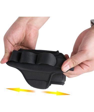 Lolicute Finger Splint Brace - Anti-Spasticity Rehabilitation Gloves for Stroke Patients & Athletes - Universal Fit - Black - Buy Online on GoSupps.com