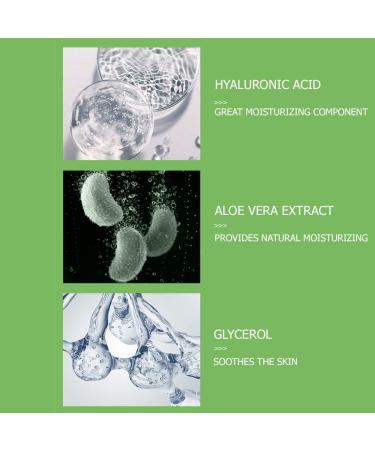 BIOAQUA Aloe Vera Extract Gel Hydrating Moisturizing Soothing Skin Care Essence 300g/10.58oz 10.6 Fl Oz (Pack of 1) - Buy Online on GoSupps.com