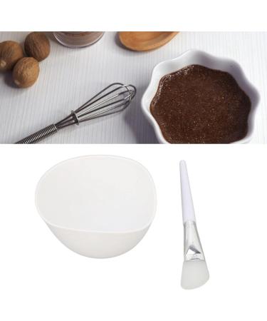Face Mask Mixing Bowl Set DIY Facemask Mixing Tool Kit with Mask Bowl and Silicone Brush Silicone Lightweight Exquisite Silicone Brush Set - Buy Online on GoSupps.com