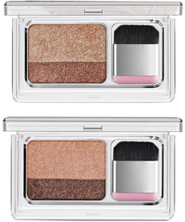 Eyeshadow Lazy Double Colors Glitter Eyeshadow Waterproof Long Lasting for Beginner Pearl Camel Two-Color Eyeshadow Double Colors Glitter Eye Shadow Palette Eyeshadow for Beignner Eyeshadow With Glit Assorted Color - Buy Online on GoSupps.com