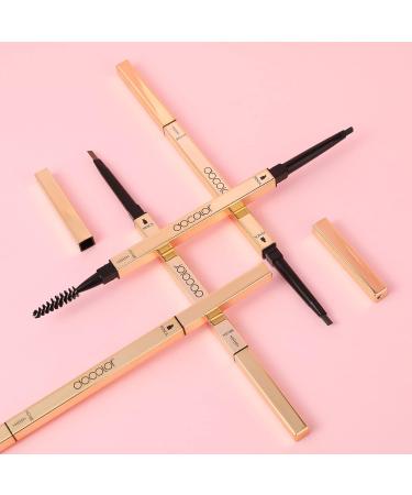 Docolor 2-in-1 Waterproof Eyebrow Pencil Duo - Professional Brow Definer Kit (Black/Brown) - 2 Pack - Buy Online on GoSupps.com