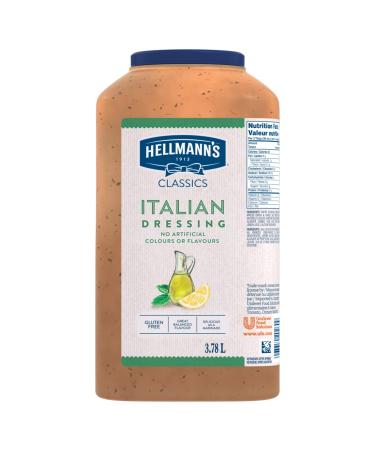 Hellmann's Italian Salad Dressing No Artificial Colours or Flavours Gluten Free 3.78 L