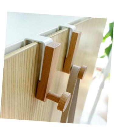 CIYODO Clothes 2pcs Towel Hook Wood Coat Hooks Scarf Hanger Coat Rack Door Hanger Door Hook Car Door Shower Door - Buy Online on GoSupps.com