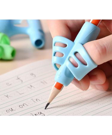 5-Piece Pencil Grip Set for Kids & Adults | Writing Aid for Posture Correction & Handwriting Improvement - Buy Online on GoSupps.com