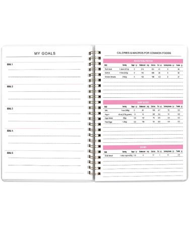 Fitness and Food Nutrition Journal for Weight Loss | Calorie Counter, Meal Planner, Exercise Tracker | 6.1 x 8.5 Diary Notebook - Buy Online on GoSupps.com