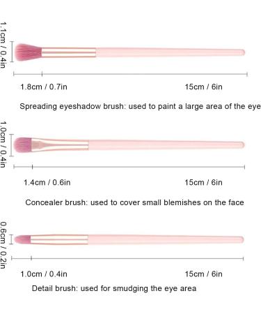 Wear-Resistant Eyeshadow Cosmetic Brushes Makeup Brush Portable for Home Use Women - Buy Online on GoSupps.com
