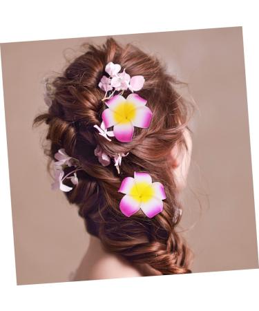 DOITOOL Girl Bows for Hair Hawaiian Barrettes Foam Hair Clips Girl Hair Clips Flower Hairpin Hair Accessory for Girls Floral Hair Accessories Hair Clips for Girls Summer Headgear - Buy Online on GoSupps.com