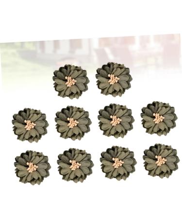 Zerodeko 40 Pcs Decor Gold Fruit Bowl Floral Patches Simulated Flower Patches Flowers on Accessories Manual Olive Greenx2pcs 4X4x2pcs - Buy Online on GoSupps.com