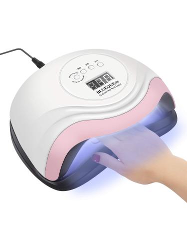 CGBE UV LED Nail Lamp 168W Gel UV Nail Fast Nail Dryer Gel Nail Polish Curing Lamp for Professional Home and Salon with 4 Timer Setting Auto Sensor for Fingernail and Toenail Machine 1 Count (Pack of 1)