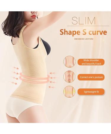 Shop Women's Shapewear Bodice Camisole Top - Black & Beige Body Forming Vest XL-XXL | International Shipping - Buy Online on GoSupps.com