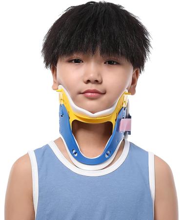 Neck Brace Collar Neck Brace Children Cervical Collar with V Shape and Front Air-Cut Design Four Gears Adjustable & 360 wrap Around for Neck Support Relief Neck Pain - Buy Online on GoSupps.com