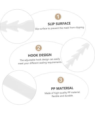 Exceart 60 Pcal Masking Hooks - Face Cover & Hearing Protection | Adjustable Earrings & Ocean Belt Adjuster - 3pcs - Buy Online on GoSupps.com