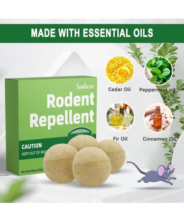 Whemoalus Rodent Repellent Balls SEALUXE Pack of 4 Mouse Repellent Rat Repellent Rats Deterrent Indoor Mint Mice Repellent Peppermint Oil to Repel Mice and Rats - Buy Online on GoSupps.com
