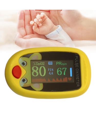Finger Pulse Oximeter SPO2 Monitor for Kids - Portable Oxygen Sensor, 6 Modes, Auto Shutdown (Yellow) - Buy Online on GoSupps.com