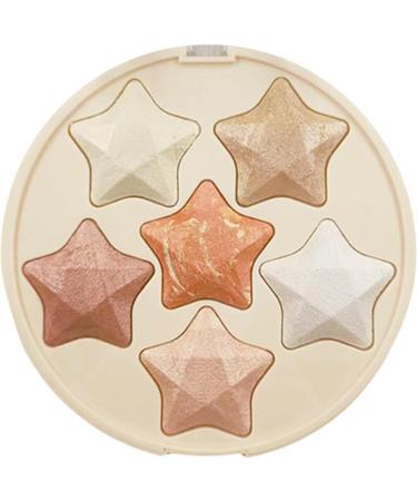 Highlighter Contour Palette - Pentagram Smudge Proof Highlighter Palette | Enhance Facial Features Long Lasting Makeup for Dating Travel Home Work Novent - Buy Online on GoSupps.com