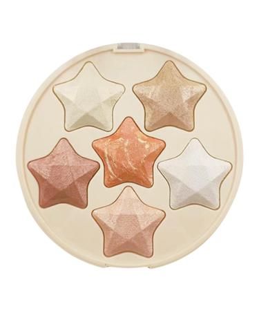 Shimmer Highlighter - Sweatproof Shimmer Powder Palette Enhance Facial Features Longwearing Makeup for Dating Traveling Home Working Gathering Shopping Shakven 02