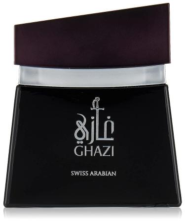 GHAZI Eau de Parfum 100mL | Citrus Floral Fragrance for Men with a Woody Finish | Musk Tonka Sandalwood Guaiac Wood Amber | by Perfume Artisan Swiss Arabian Oud | Intense Cologne/Toilette Spray