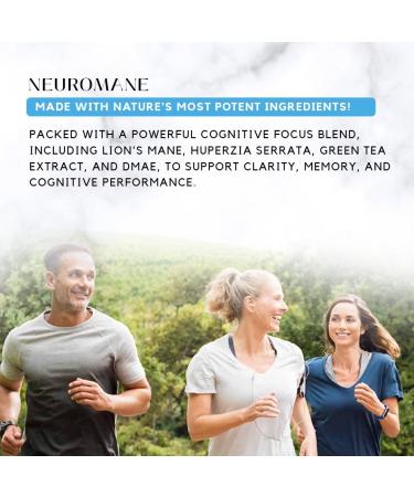 Absonutrix NeuroMane Dmae with Lions Mane Mushroom Liquid 390 mg 4 FL OZ Liquid 302 Servings Made in USA Plant-Based Ingredients Green Tea Extract Lion's Mane Gluten-Free Non-GMO - Buy Online on GoSupps.com