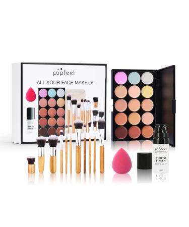 Joyeee all-in-one-make-up set for women complete starter-multi-purpose make-up set for girls of teenage contains concealer palette brush sets make-up primer powder squabble set003